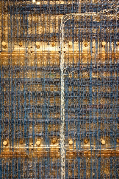 Wire-wrapped backplane of the CADR Lisp Machine