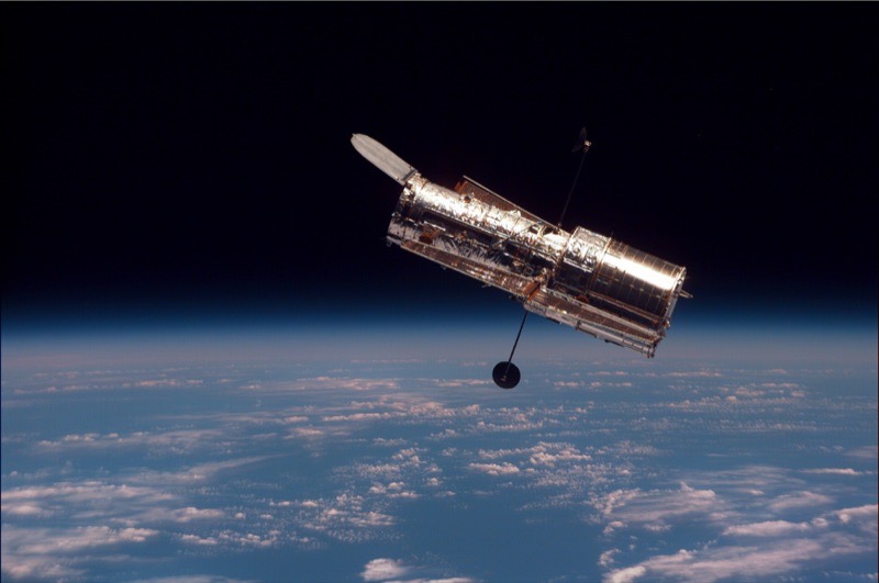 The Hubble Space Telescope in orbit